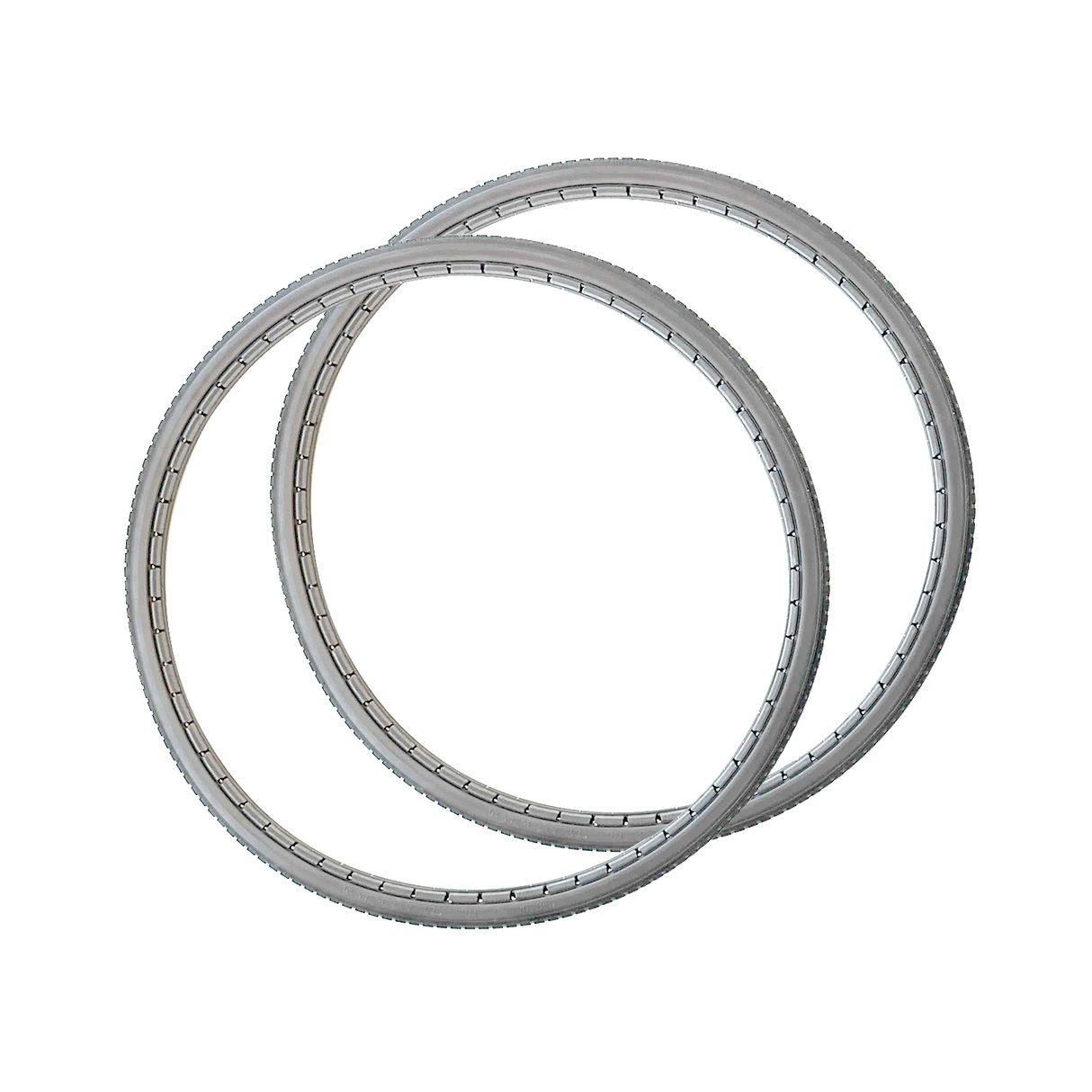 PAR PNEUS ANTIFURO PU 20x1 3/8 CINZA PARA CADEIRA DE RODAS INFANTIS