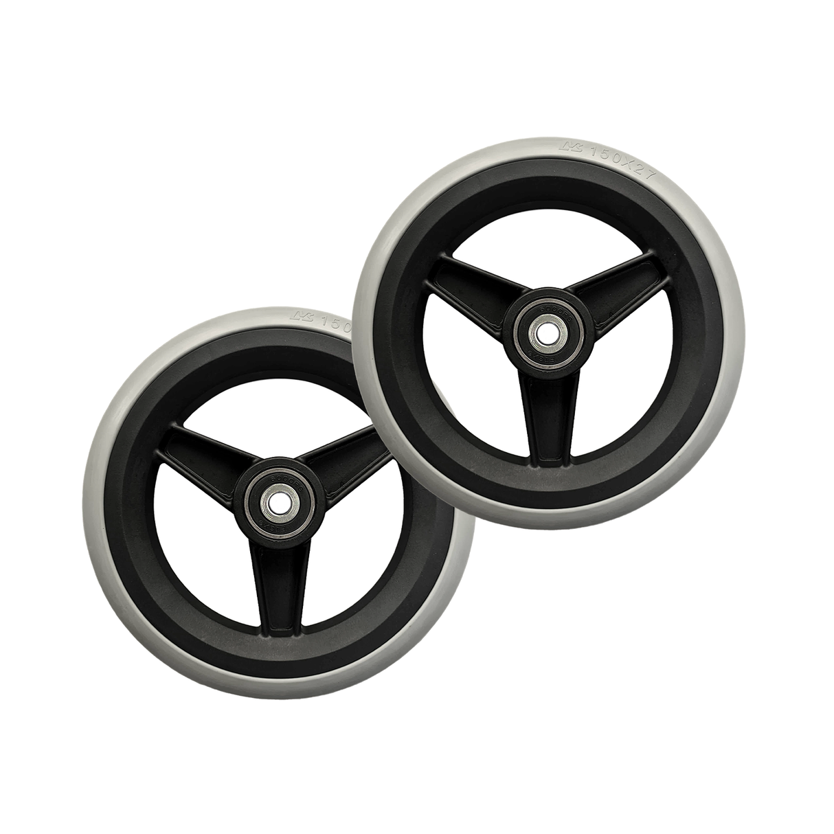 PAR DE RODAS DIANTEIRAS 6" PARA CADEIRA DE RODAS