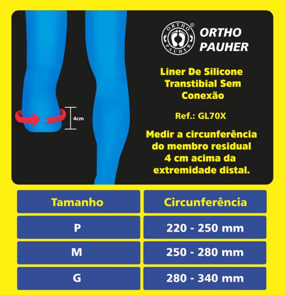 LINER ORTOPÉDICO TRANSTIBIAL DE GEL