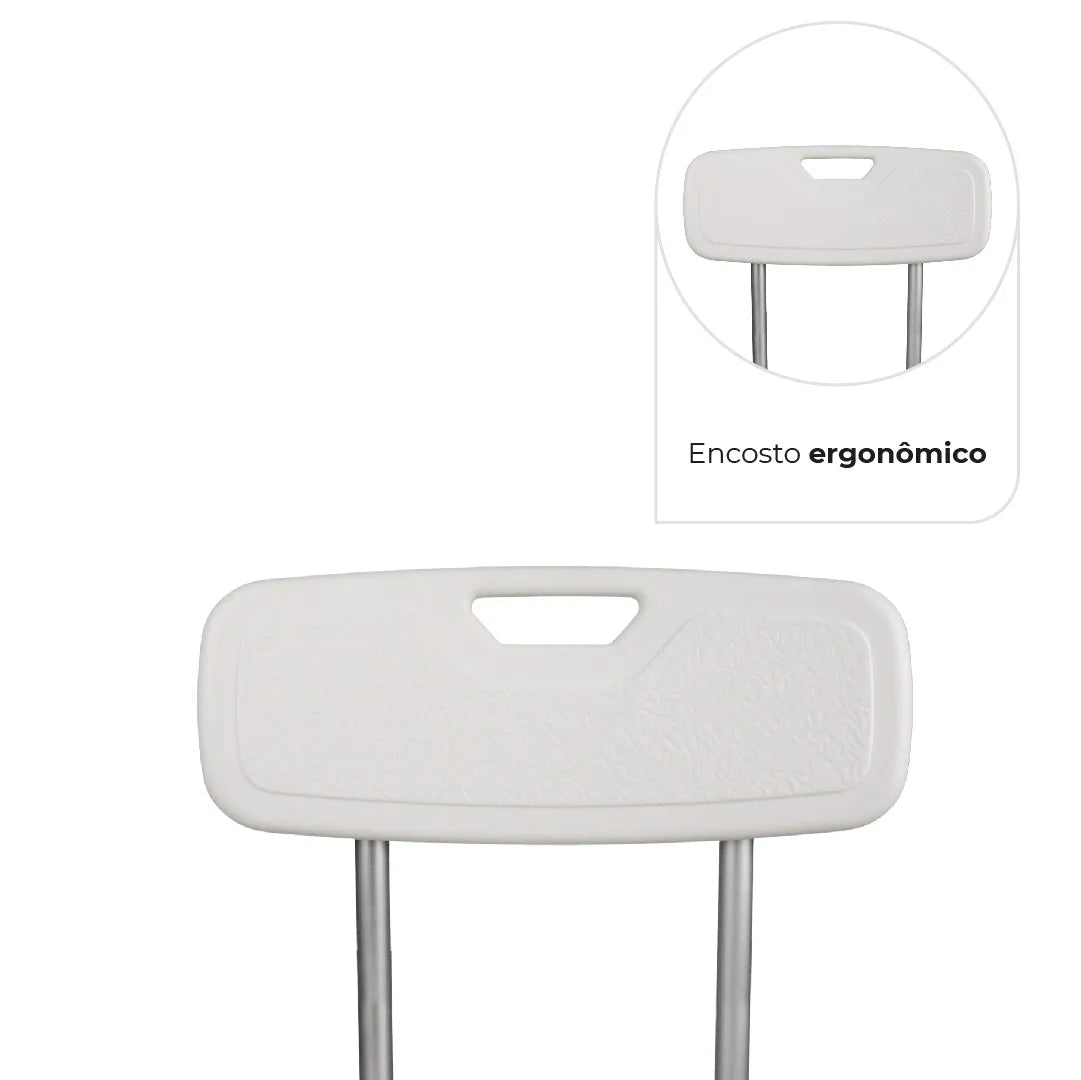 BANQUETA DE HIGIENIZAÇÃO D2 COM ENCOSTO