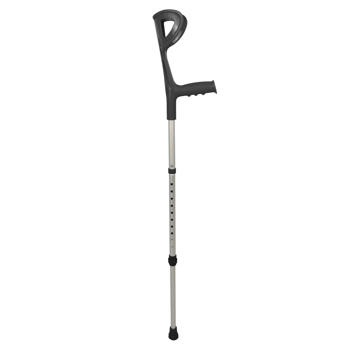 MULETA CANADENSE D6 REGULÁVEL EM ALUMÍNIO PRETA