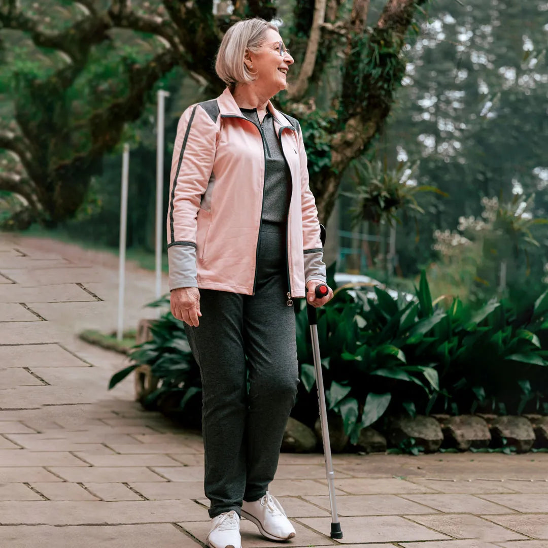 MULETA CANADENSE D6 REGULÁVEL EM ALUMÍNIO PRETA