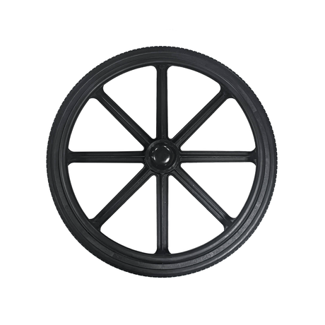 RODA COMPLETA NYLON (PNEU ANTIFURO, ARO 24" E ROLAMENTOS)