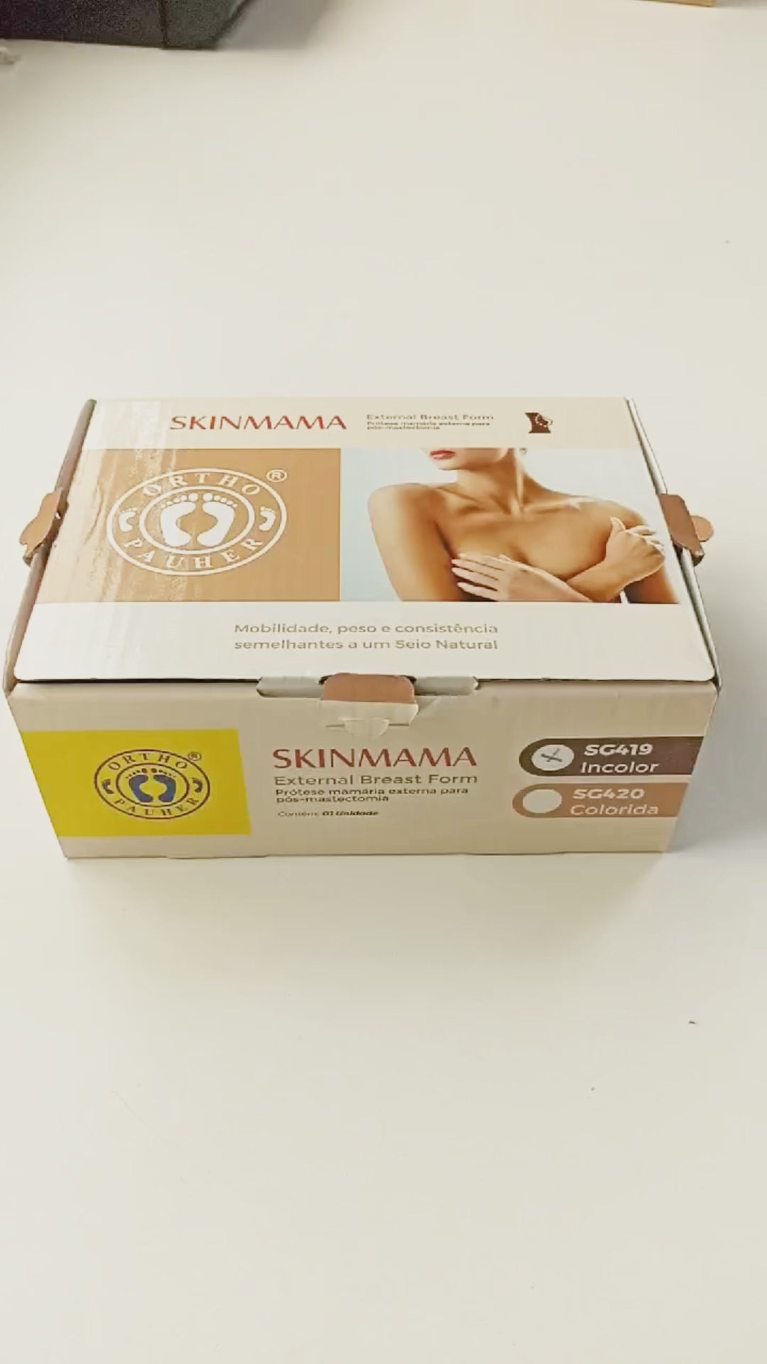 PRÓTESE MAMÁRIA EXTERNA DE SILICONE SILIGELMAMMA MODELO GOTA